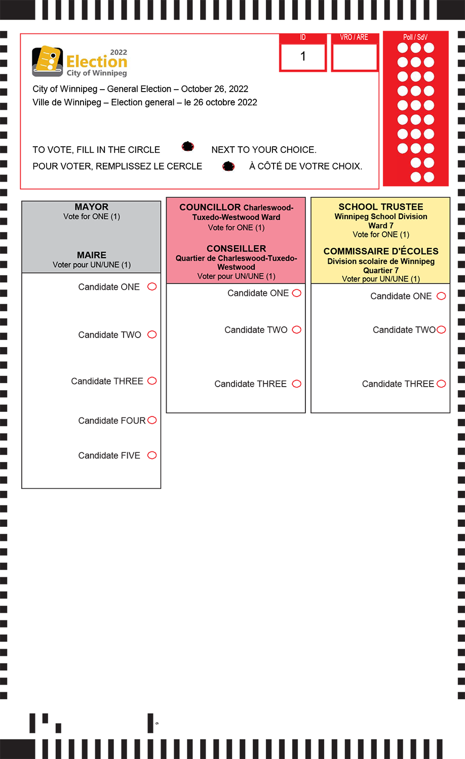 Sample ballot
