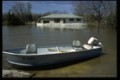 Pembina Highway - boat at house, City of Winnipeg Photo.
