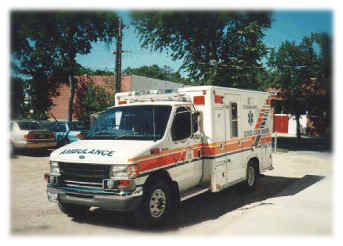 A colour picture of an ambulance, City of Winnipeg Photo