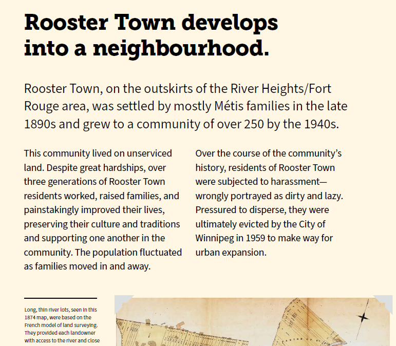 Rooster Town develops into a neighbourhood