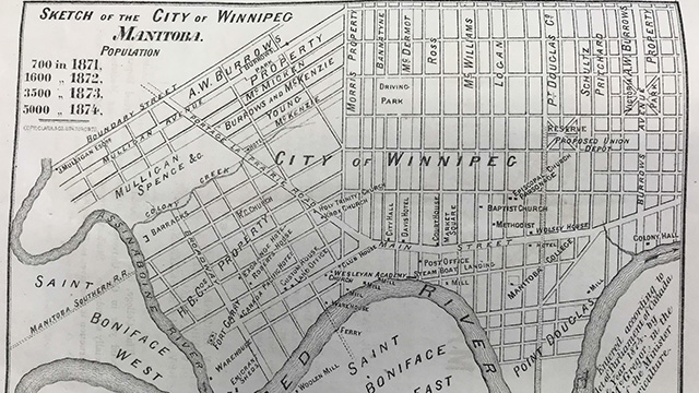 Map of Winnipeg