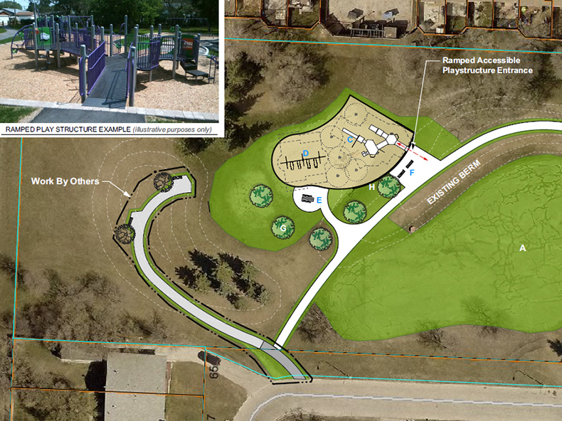 Bernadine Crescent Park redevelopment is one option of 13 options for enhancements.