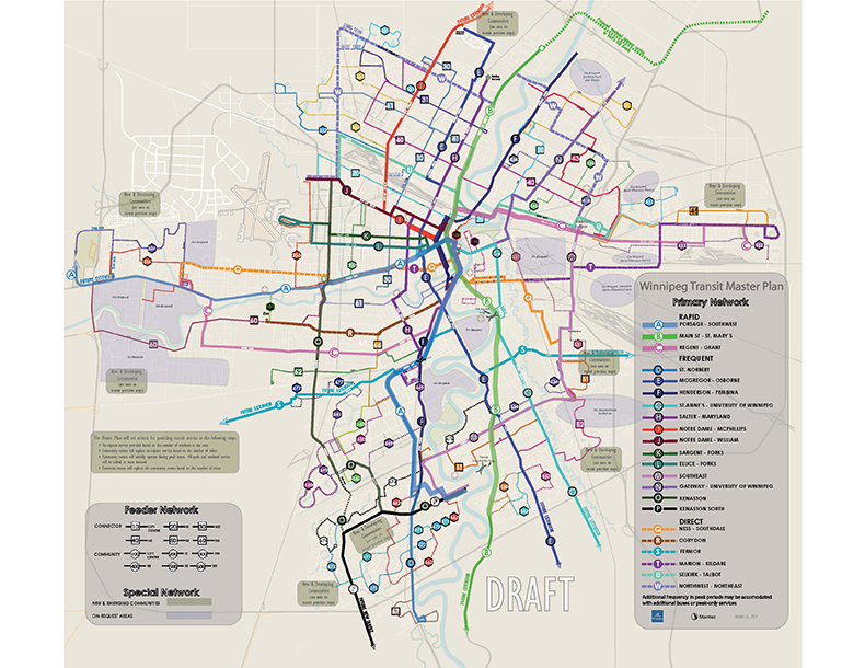 The map above shows the proposed full network.