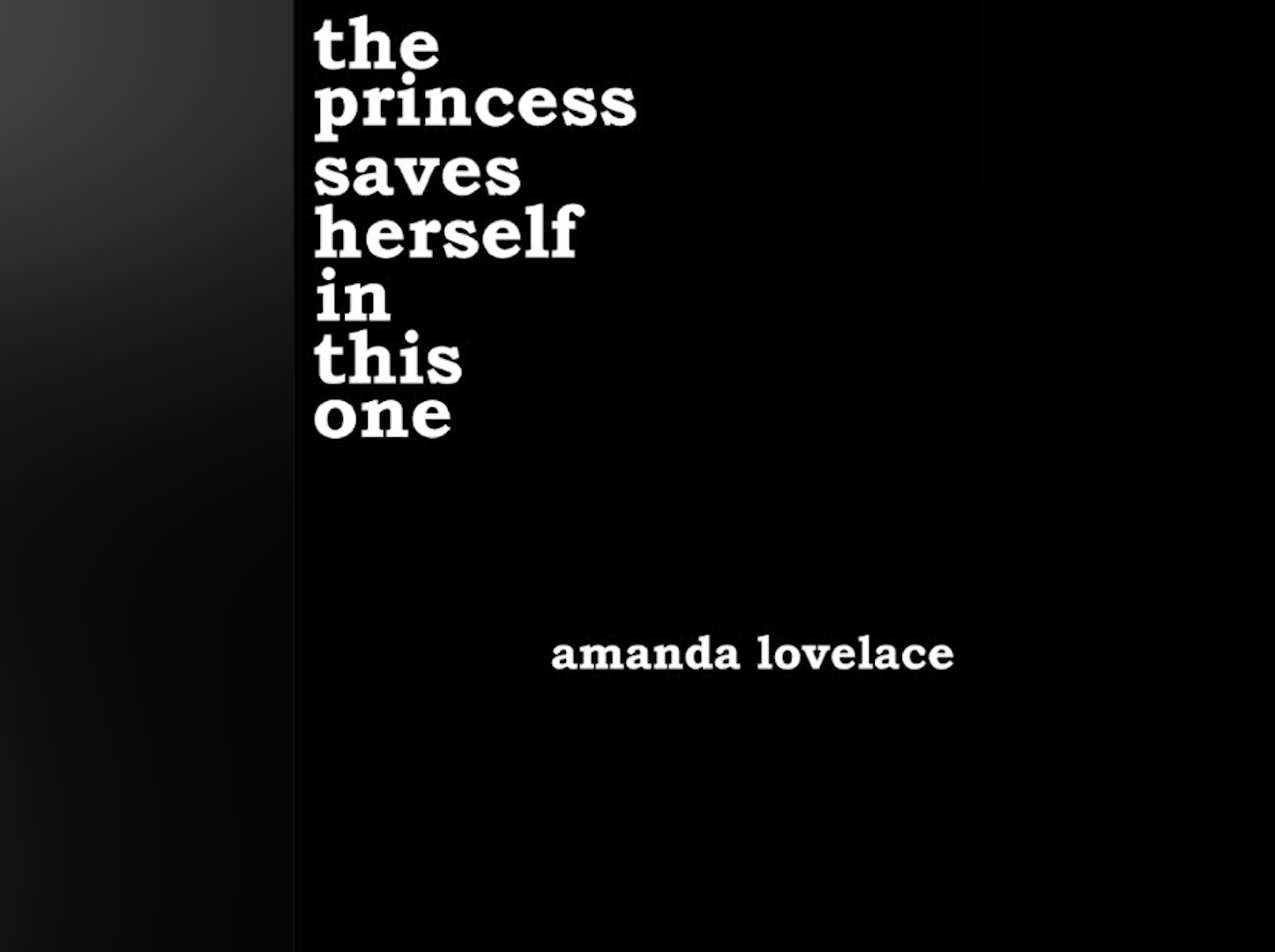 Cover of “The Princess Saves Herself in this One” by Amanda Lovelace