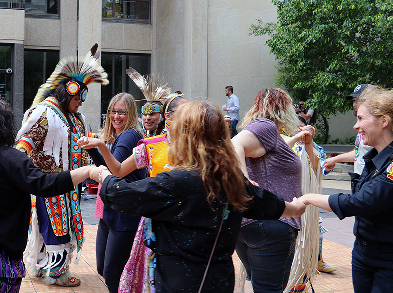 The National Indigenous Peoples Day event for City of Winnipeg employees in 2019.