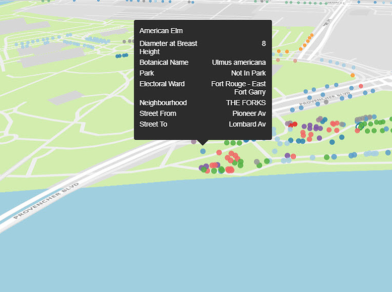 Tree Inventory map