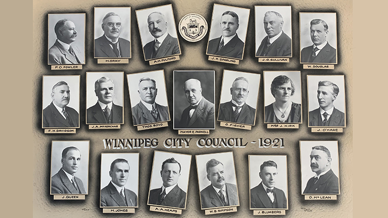 1921 Winnipeg City Councillors