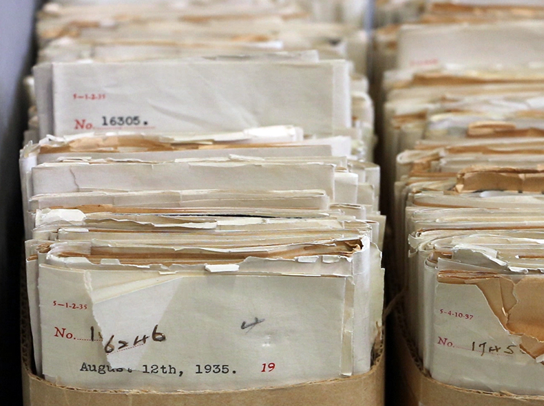 Around 32,000 letters sent between 1874 and 1971 make up the Council Communications series.