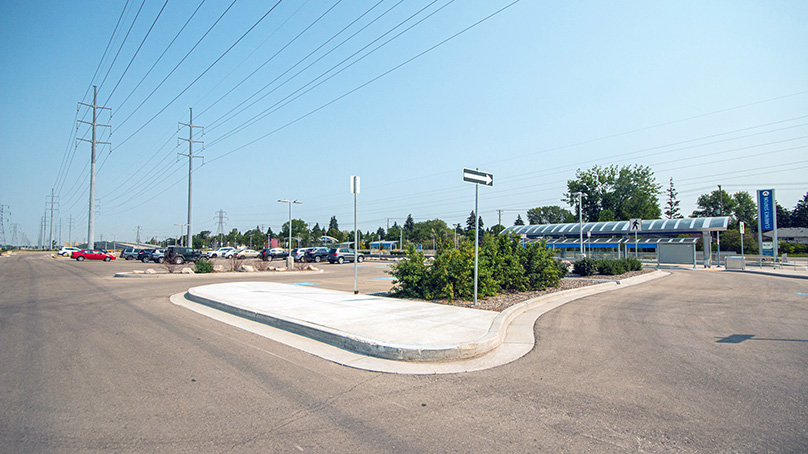 The park and ride location at the Clarence Station along the Southwest Transitway.