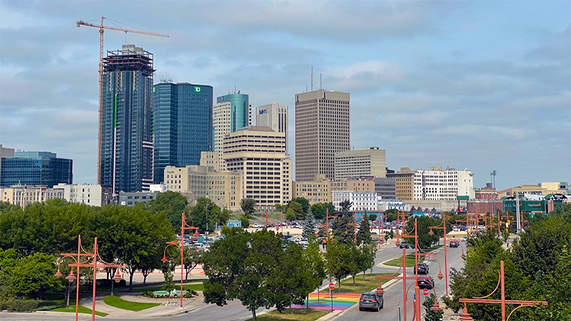 Winnipeg downtown, Skyline view