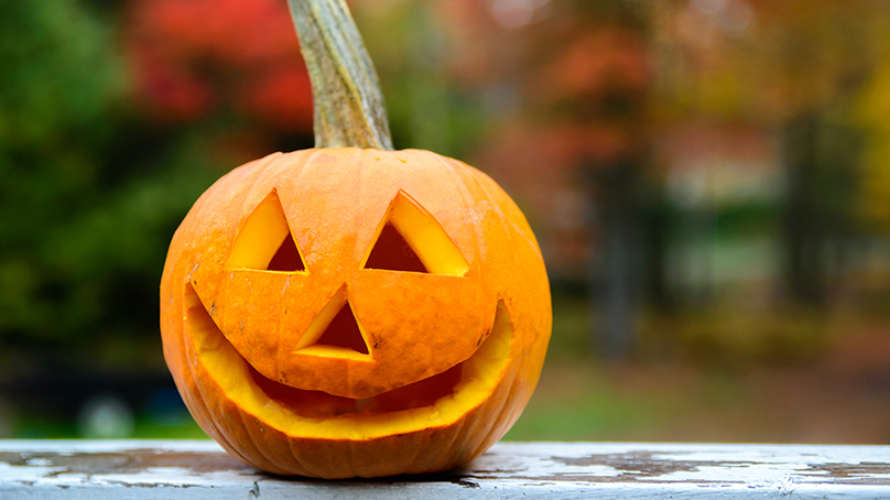 Avoid using sharp knives when carving pumpkins.