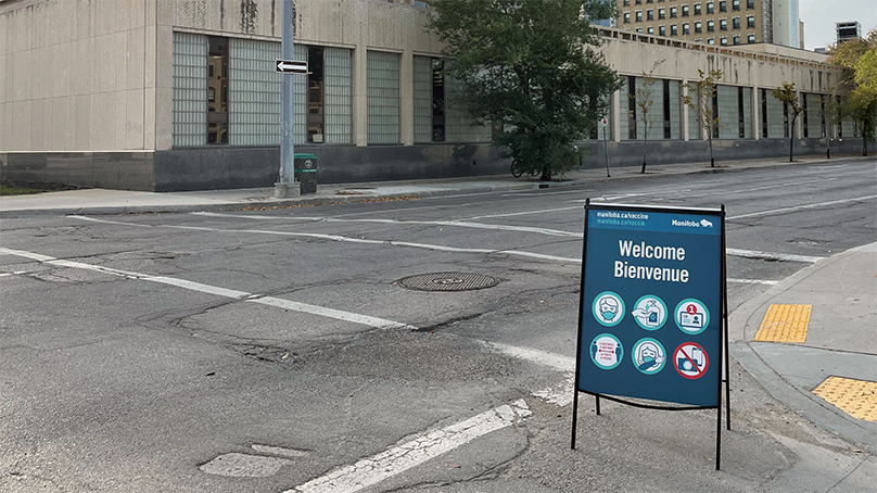 We hosted a provincial vaccine clinic outside of City Hall in September. It was one of four we hosted for employees.