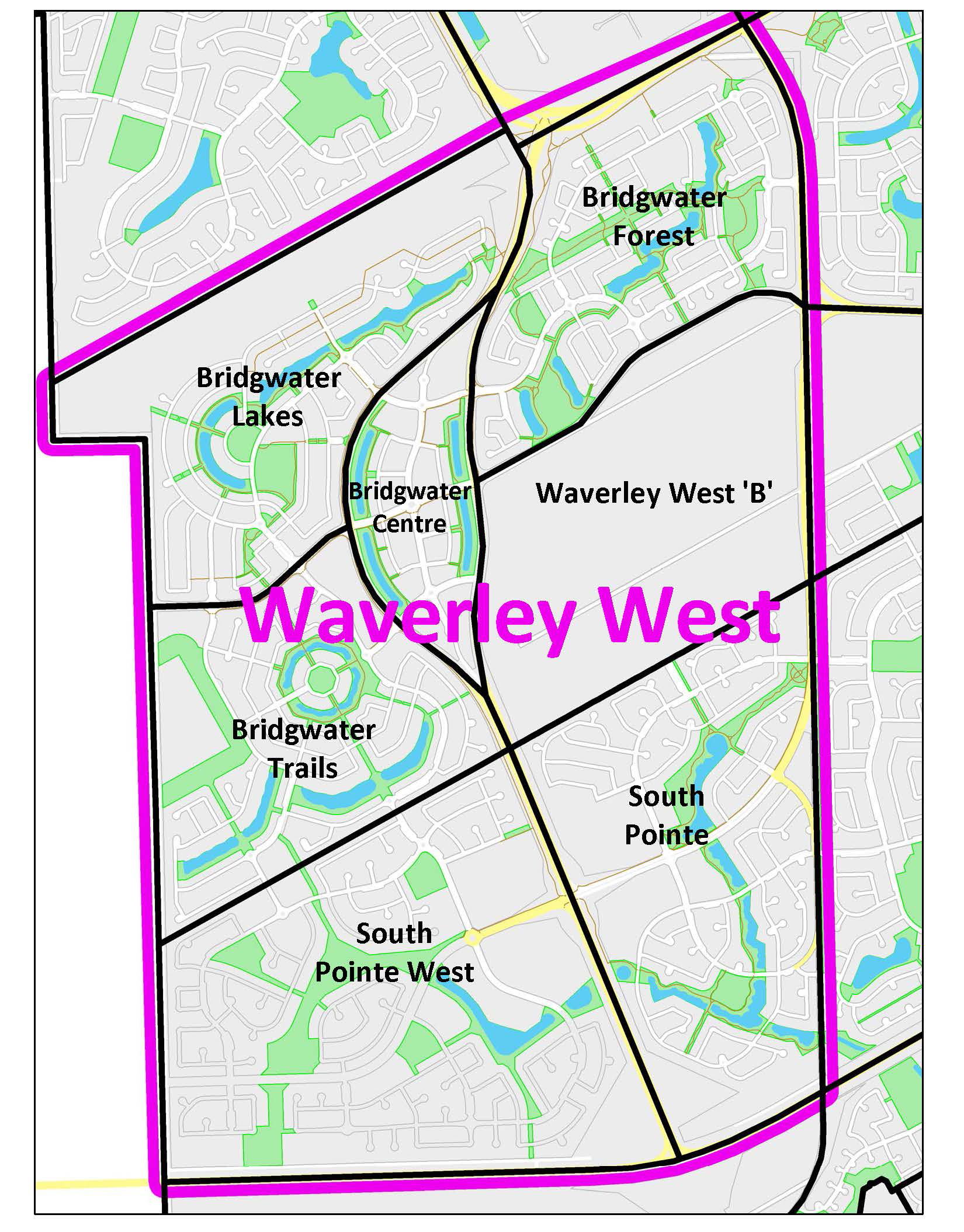 Waverley West Map