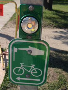 Bicycle pushbutton