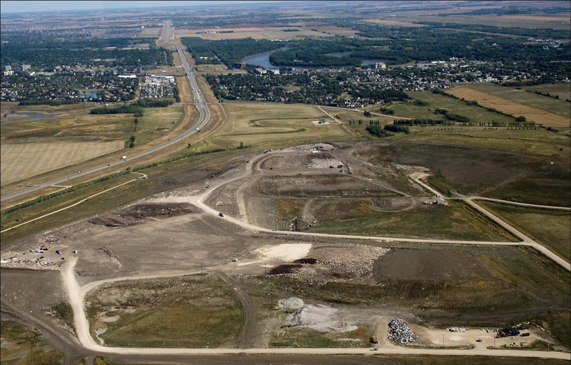 Aerial image of Brady Landfill