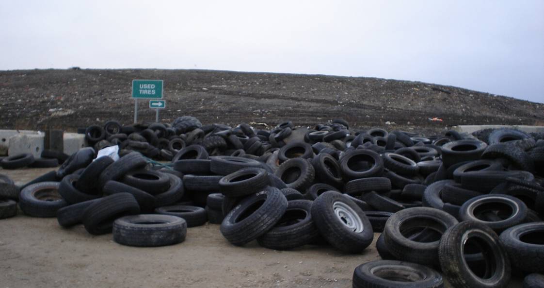 Tire Diversion area at Brady Landfill