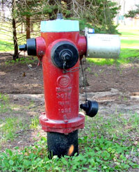 Hydrant and pressure recording device photo
