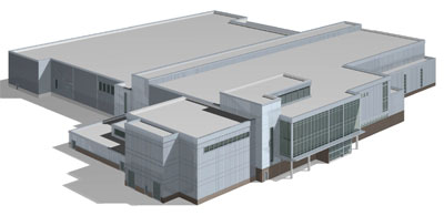 Artist mock-up of the water treatment plant
